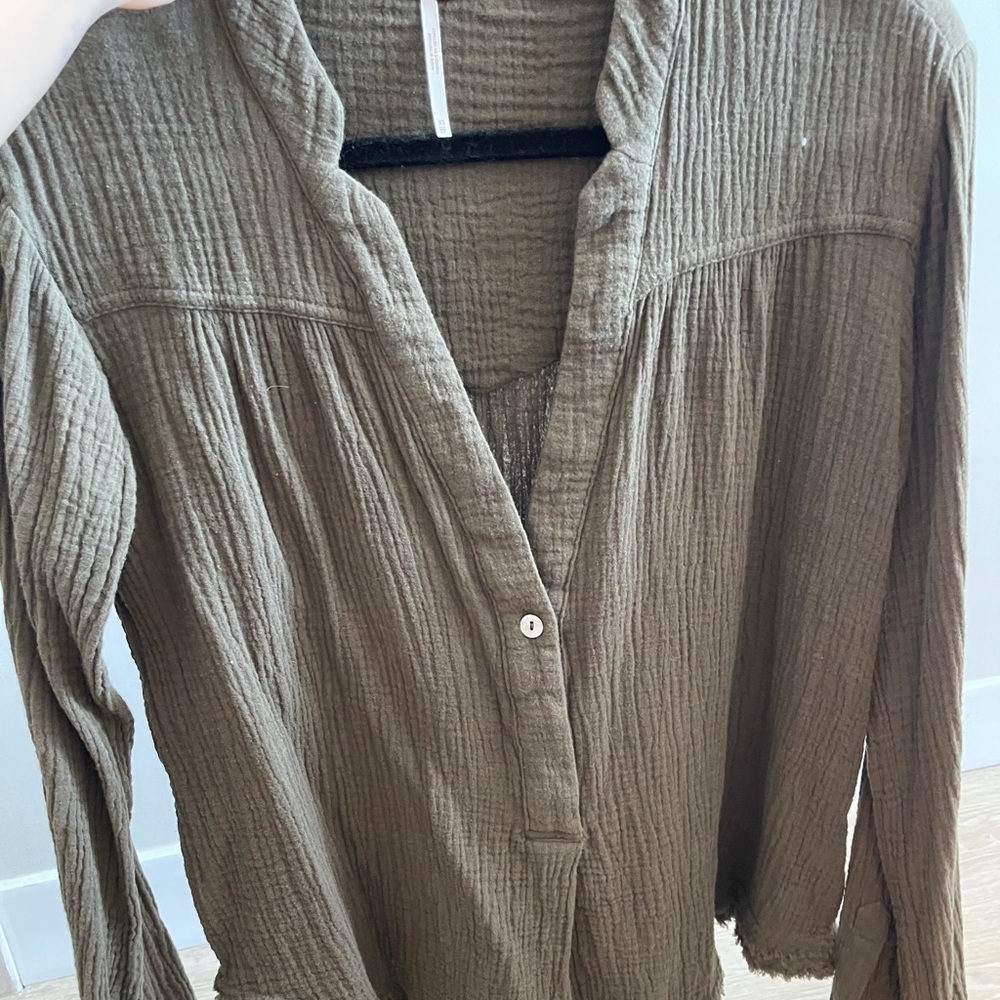 free people work blouse